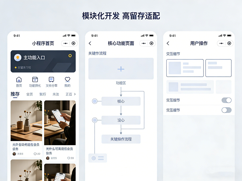 福州小程序開發(fā)干貨，功能模塊化+用戶留存技巧賦能企業(yè)增長